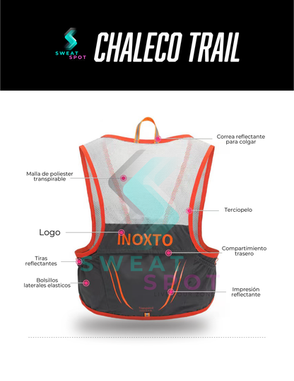 Chaleco de Trail + Softflask 250 ML Obsequio